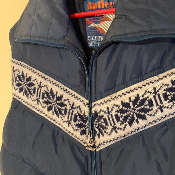 Vintage Antler Down & Feather Vest - Picture 3 of 7